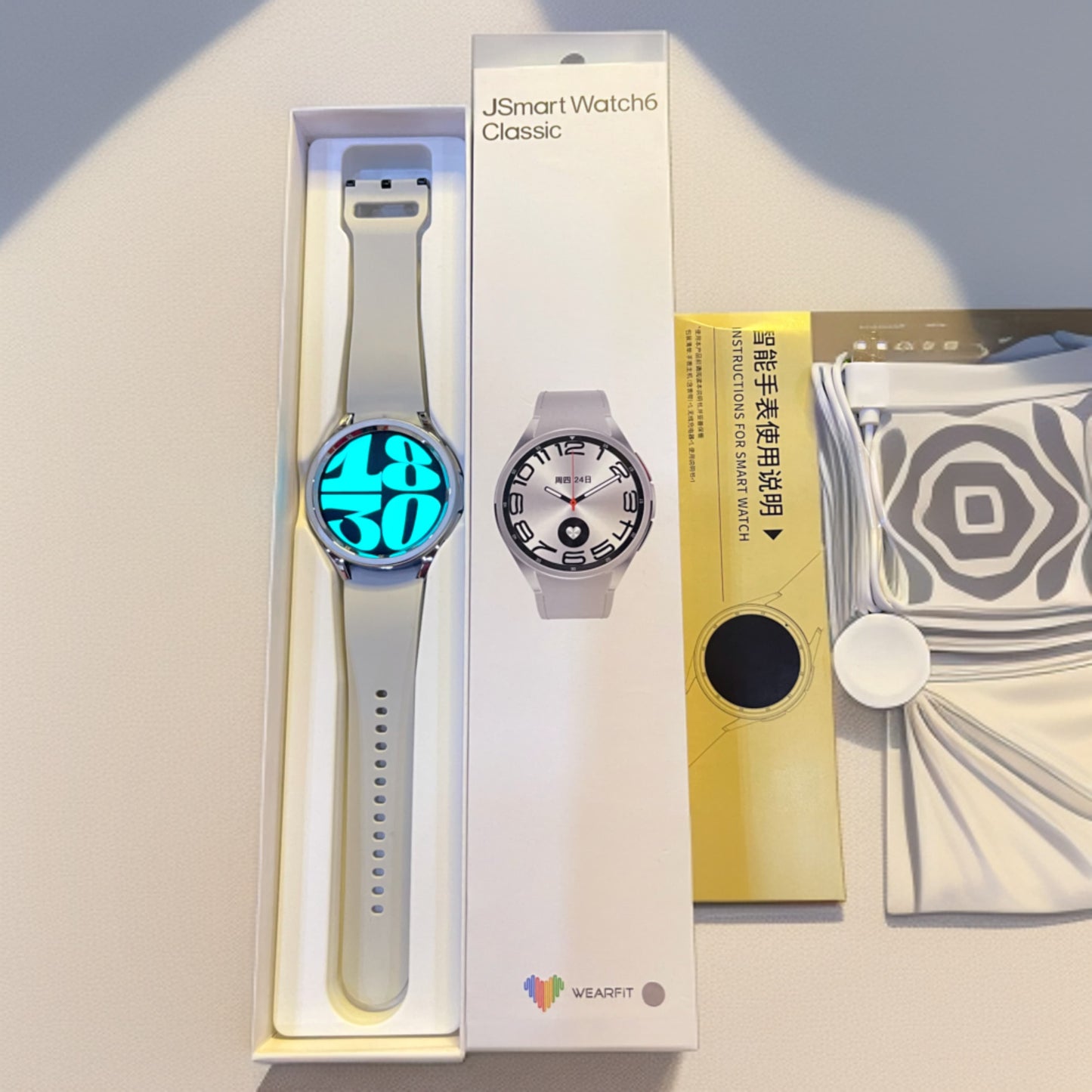 JS Smart Watch 6 Classic - Round Dial Smartwatch With HD Bezel-Less Display, Bluetooth Calling And Multiple Sports Mode