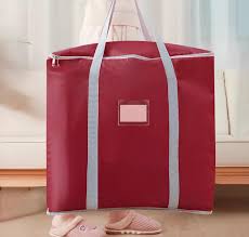 Large Capacity Storage Bags Clothes Blankets Closet Organizer Moving Tote Bag Zipper Durable Handbag Luggage Pack Size: 23x19x23 (LxWxH)