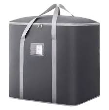 Large Capacity Storage Bags Clothes Blankets Closet Organizer Moving Tote Bag Zipper Durable Handbag Luggage Pack Size: 23x19x23 (LxWxH)