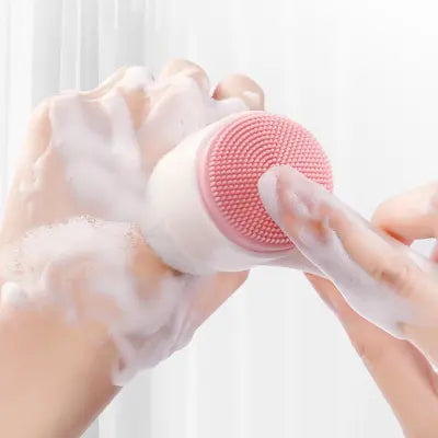 3D Double Side Silicone Facial Cleansing Brush Portable For Face Cleaning And Massage Tool