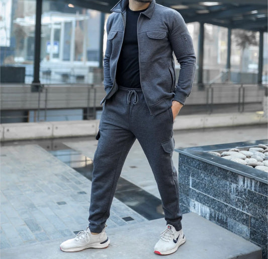 unisex Cargo Fleece Tracksuit