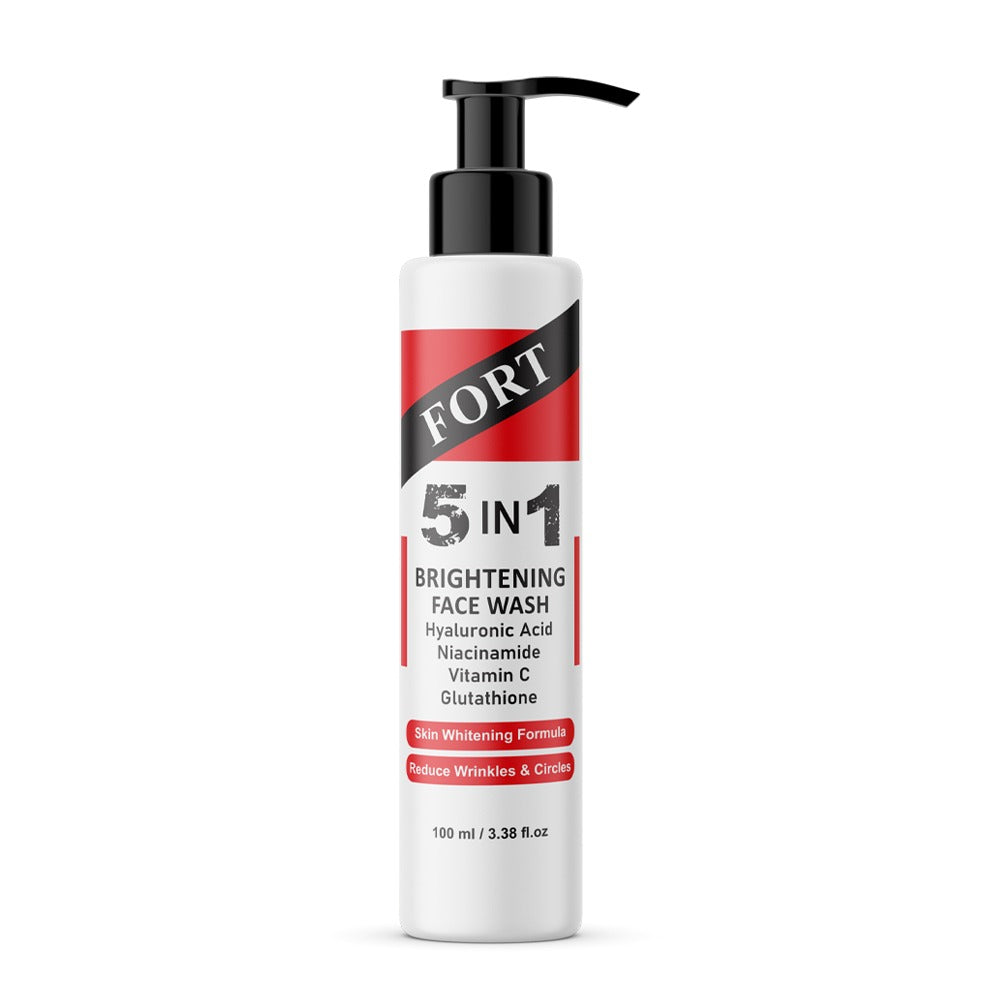 FORT 5 IN 1 Whitening Face wash | Reduce Wrinkles & Circle and Brightening Face Wsh