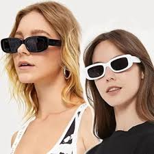 Women Classic Rectangle Retro Square Leopard Print Sunglasses / Men Fashion Rectangular Sun Glasses