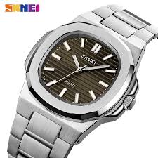 SKMEI Men Fashion Watch Stainless Steel Quartz Watch Waterproof Business Watch For Men 1794