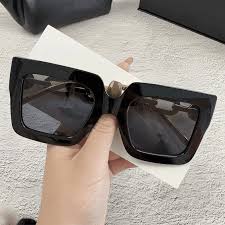 Enacolor New 2024 Fashion Box Chain UV Protective Frame Sunglasses